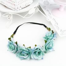 Wianek, opaska do włosów z kwiatów, delikatny wianuszek BOHO W45TUR