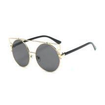 OKULARY LUSTRZANE OVER&OVER – CZARNE ZE ZŁOTYMI OPRAWKAMI OK83WZ1