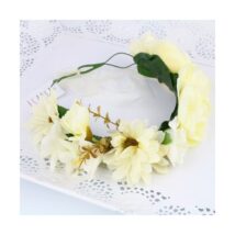 Wianek, opaska do włosów z kwiatów, delikatny wianuszek BOHO W1B