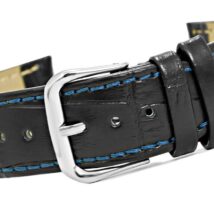 Pasek do zegarka – Skóra 20 mm 20K11 Czarno-Niebieski