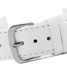 Pasek do zegarka CLASSIC – skóra 20 mm 4999-20XXL-3S Biały