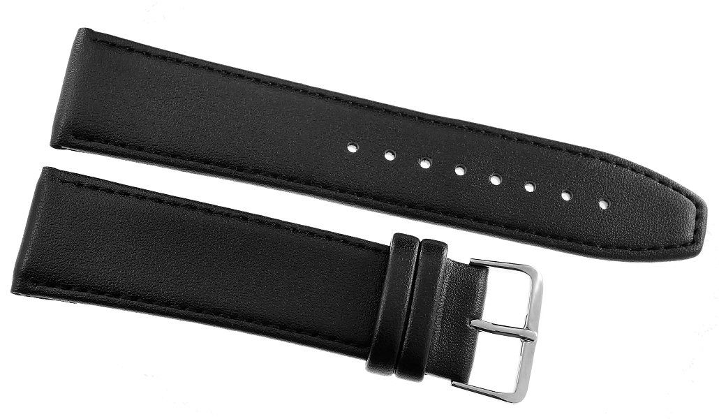 Pasek do zegarka CLASSIC - skóra 24 mm 4999-24XXL-1S Czarny - obrazek 3