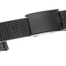 Bransoleta IPB Czarna Mesh 8 mm JK8B