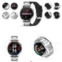 Smartwatch GIEWONT Vertex SmartCall GW450-5 Silver/Carbon Leather