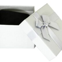 Pudełko na zegarek – kokardka – szare