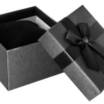 Pudełko na zegarek – kokardka – tytanowe