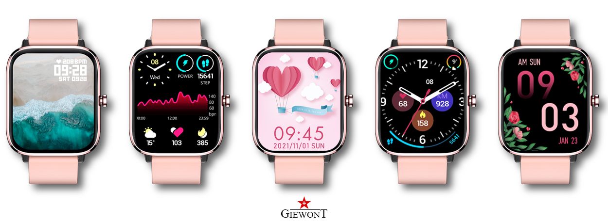 Smartwatch GIEWONT Dynamic SmartCall GW230-1 - Rose Gold/Powder Pink - obrazek 3