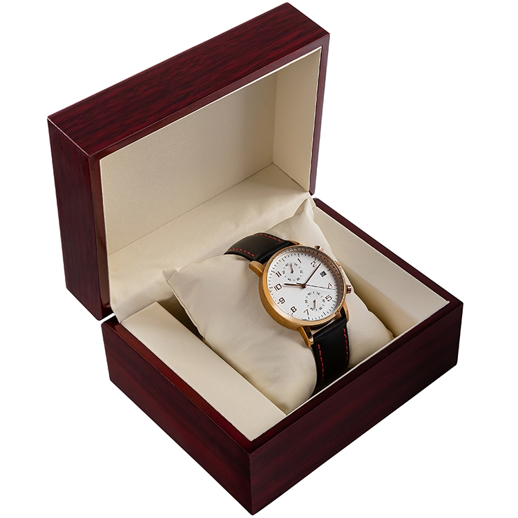 Pudełko na zegarek drewniane mahoń PDR-3 - obrazek 3