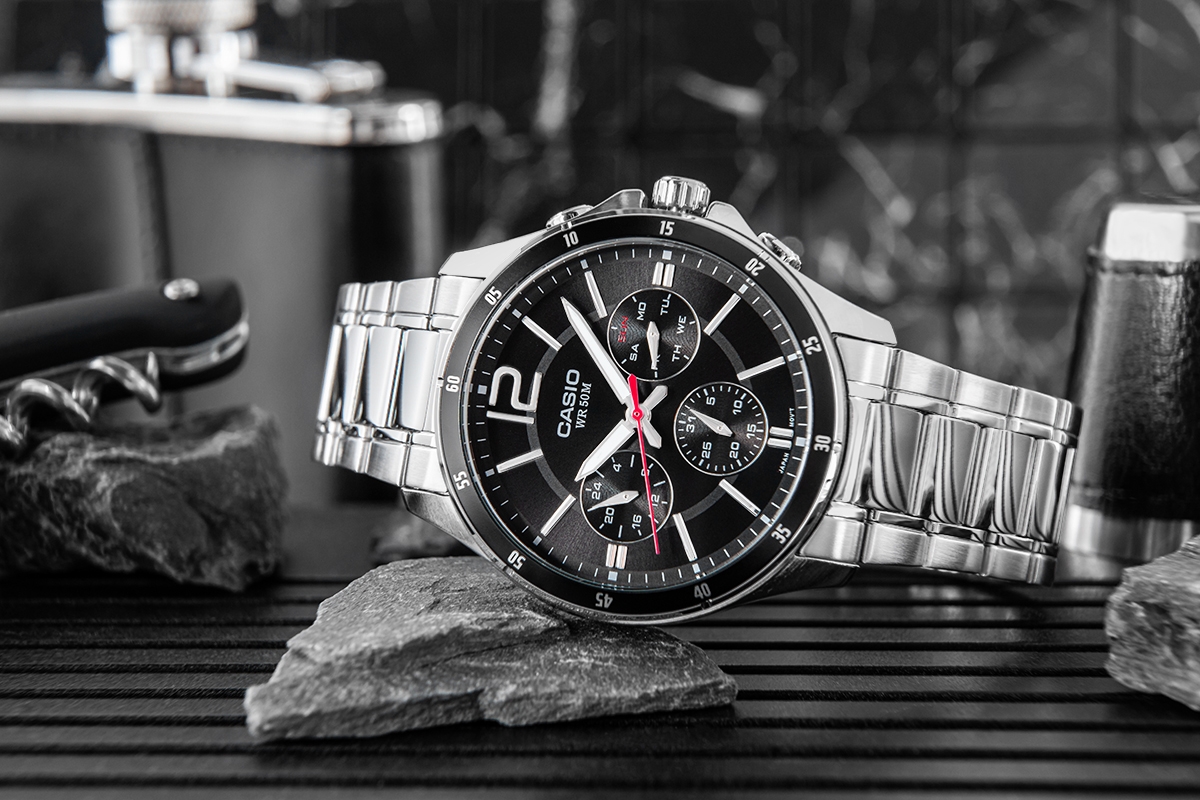 Zegarek Męski CASIO MTP-1374D-1AVDF + BOX - obrazek 3