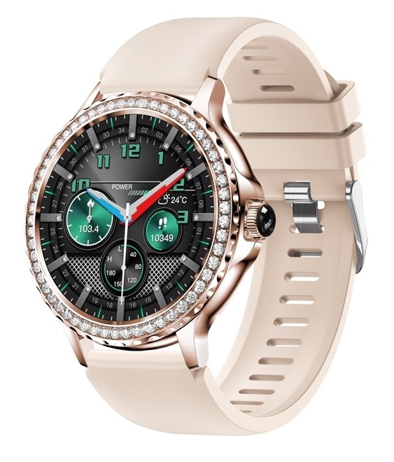 Smartwatch Damski Rubicon RNCF19-1 Różowe Złoto Bransoleta + Pasek