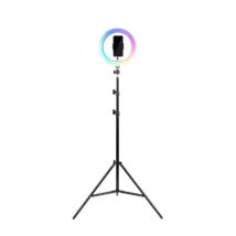 Tripod Havit ST7026 z pierścieniem świetlnym RGB (czarny)