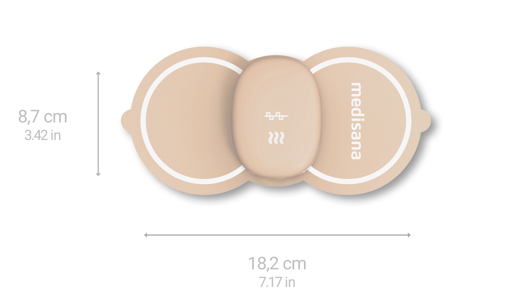 Pady/elektrody do Medisana TT 250 (2 szt., duże) - obrazek 4