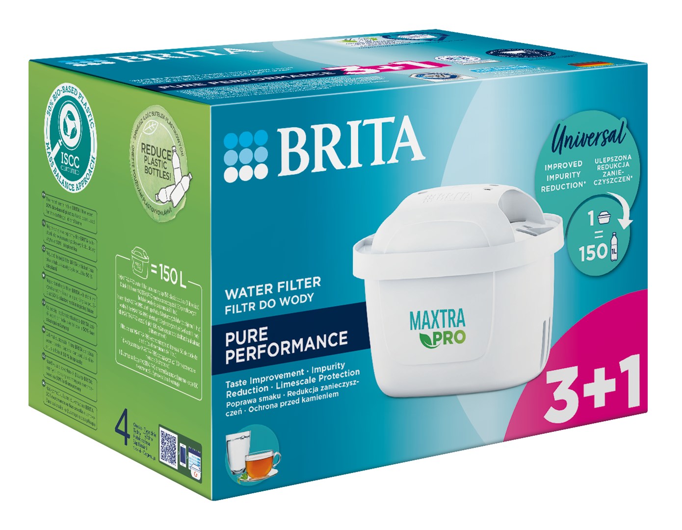 Filtr Brita MX+ Pro Pure Performance 3+1 (4 szt) - obrazek 6