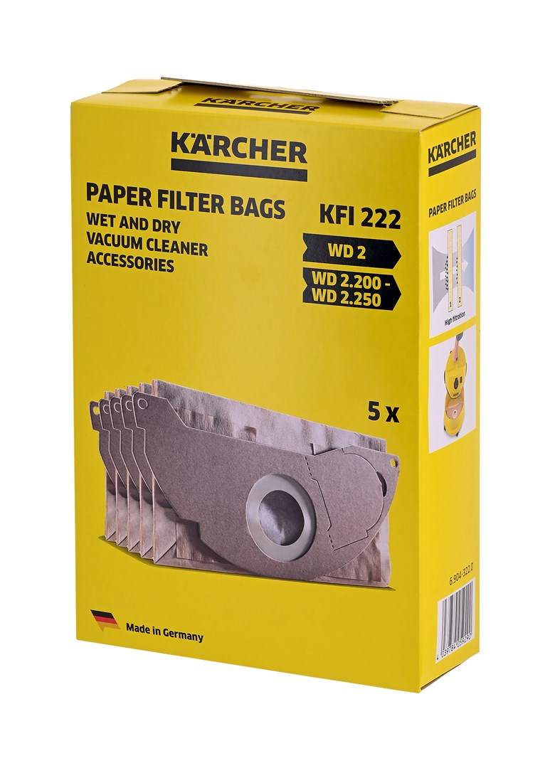 Torebka filtracyjne Karcher (Papier; KARCHER 6.904-322.0; 5 szt.) - obrazek 4