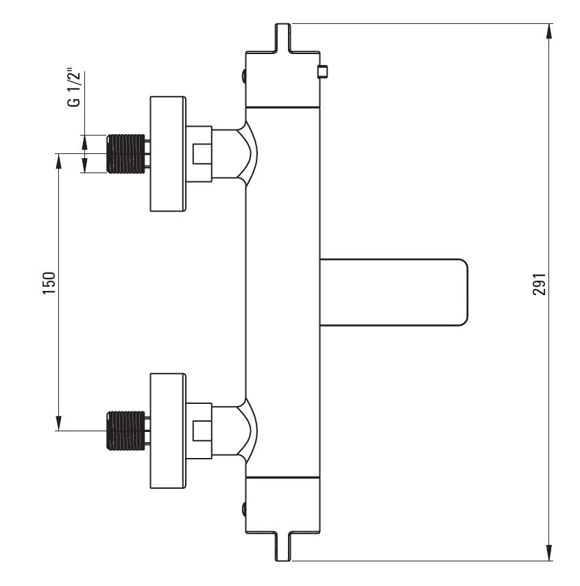 DEANTE Bateria wannowa termostatyczna ze składaną wylewką BCH_01BT - obrazek 4