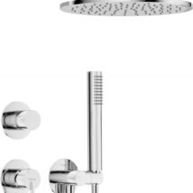 Zestaw prysznicowy podtynkowy z głowicą prysznicową