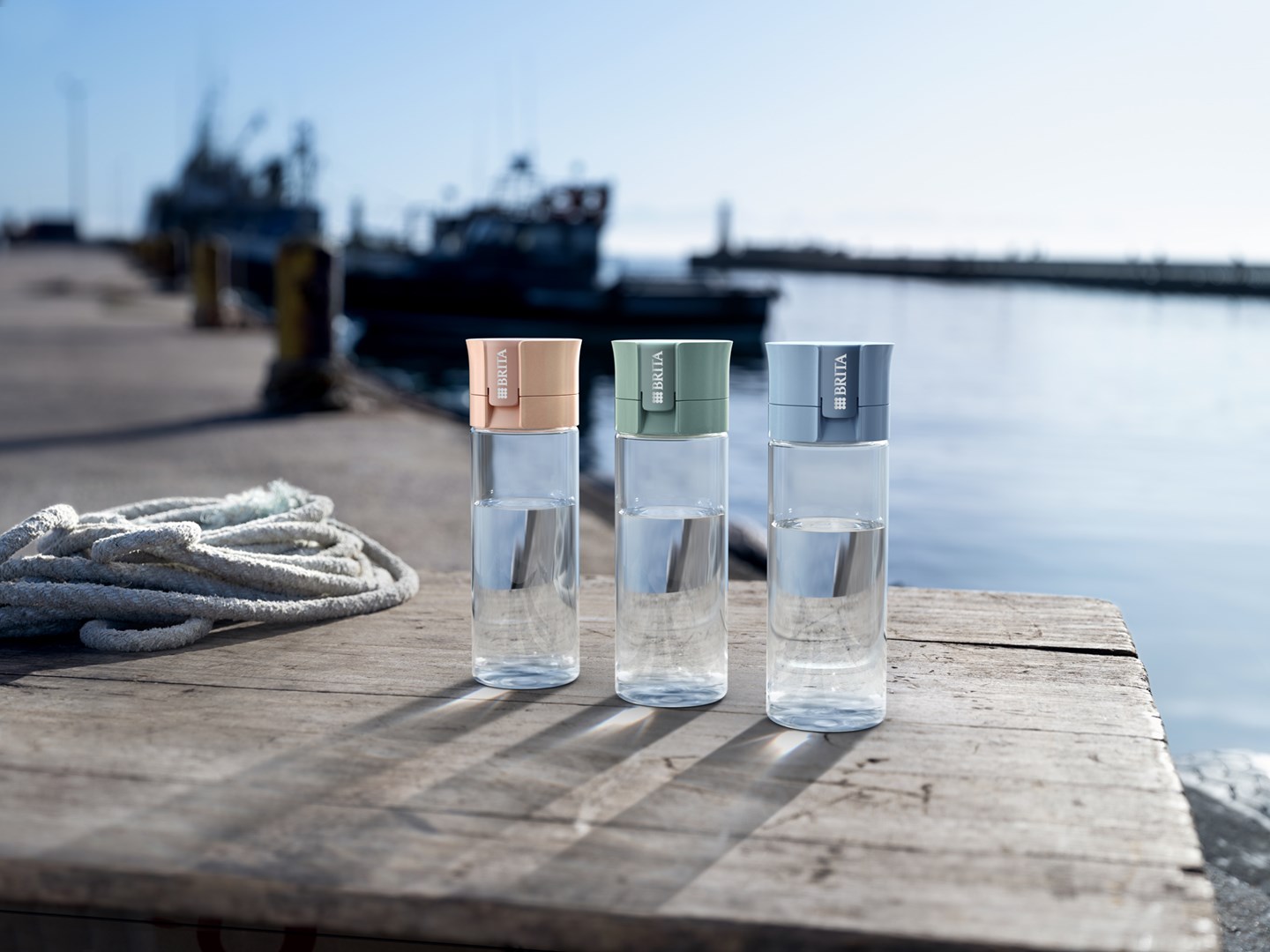 Butelka filtrująca Brita Vital pastelowa brzoskwinia 2 dyski - obrazek 5