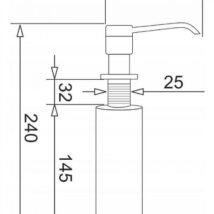 Dozownik do płynów PYRAMIS DP-01 volcano czarny 028102701