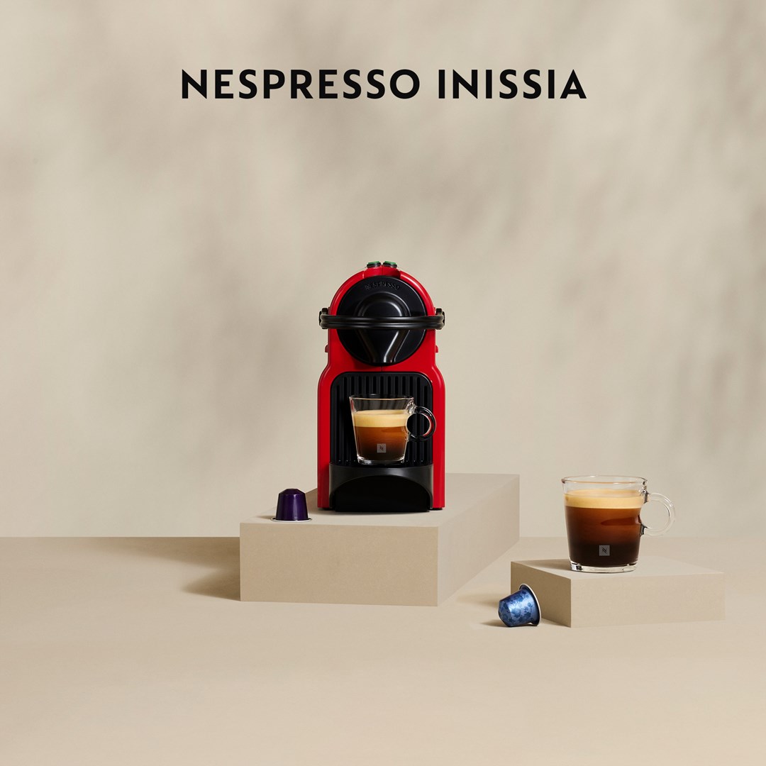 Ekspres kapsułkowy Krups Nespresso Inissia XN1005 (1260W; kolor czerwony) - obrazek 5