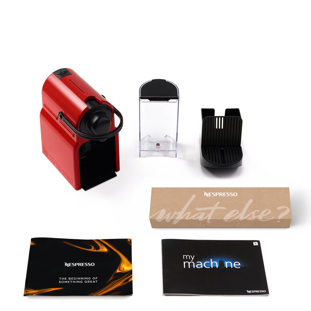 Ekspres kapsułkowy Krups Nespresso Inissia XN1005 (1260W; kolor czerwony) - obrazek 8