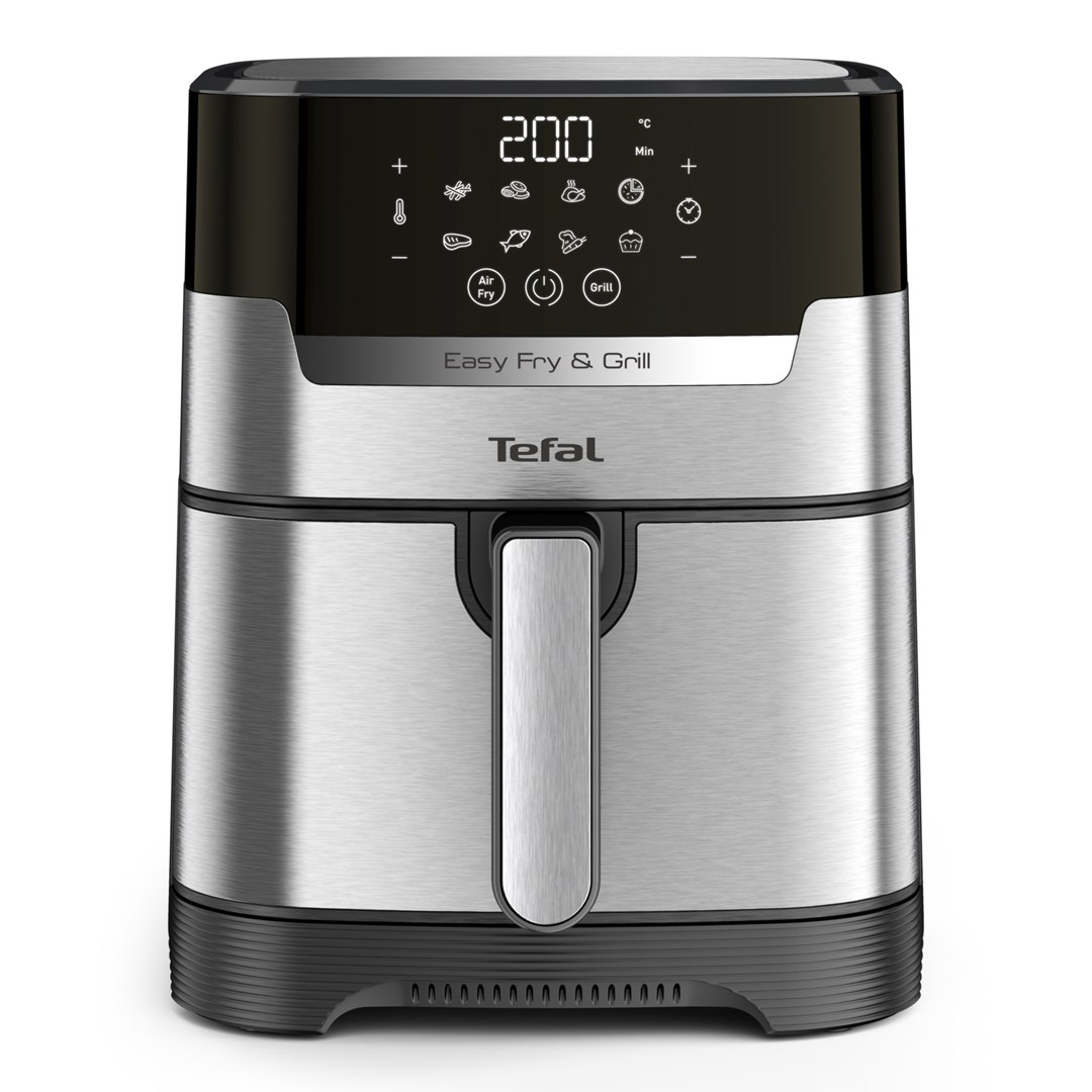 Tefal Easy Fry & Grill EY505D Pojedyńczy 4,2 l Autonomiczny 1550 W Frytkownica na gorące powietrze Stal nierdzewna - obrazek 3