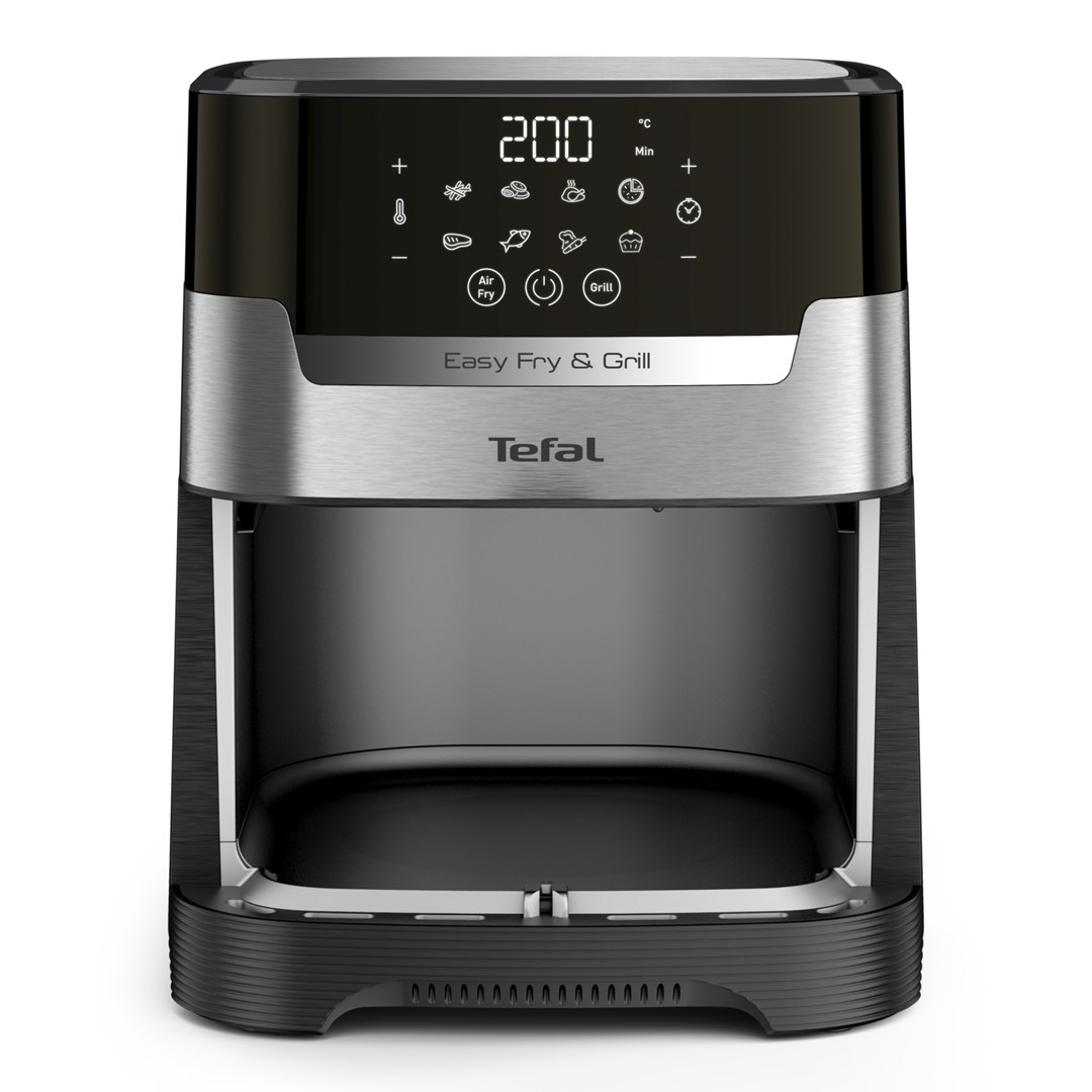 Tefal Easy Fry & Grill EY505D Pojedyńczy 4,2 l Autonomiczny 1550 W Frytkownica na gorące powietrze Stal nierdzewna - obrazek 5