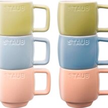 STAUB SERVING Zestaw 6 kubków ceramicznych – Wielokolorowy, 100 ml
