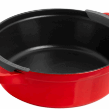 Zestaw 3 naczyń żeliwnych z pokrywką STAUB 40508-387-0 – czerwony 24 cm
