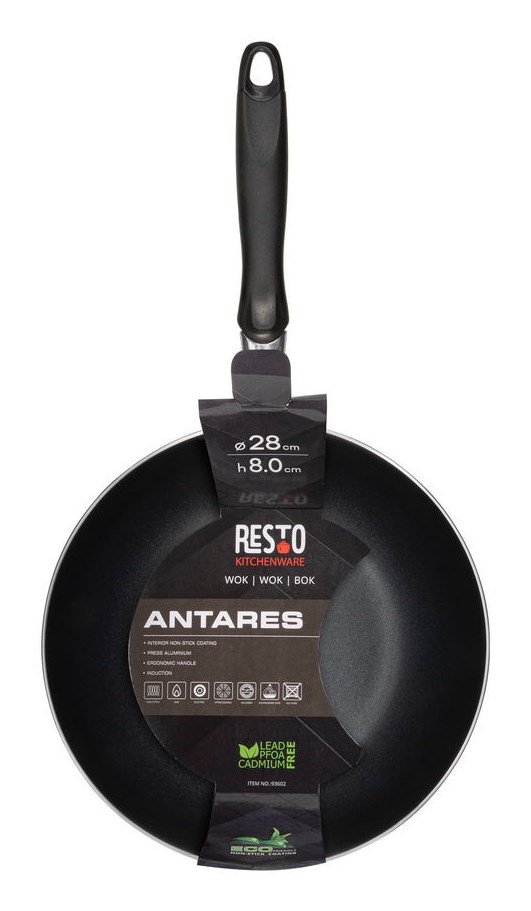 Resto Kitchenware 93602 patelnia Wok/Patelnia do mieszania Okrągły - obrazek 7