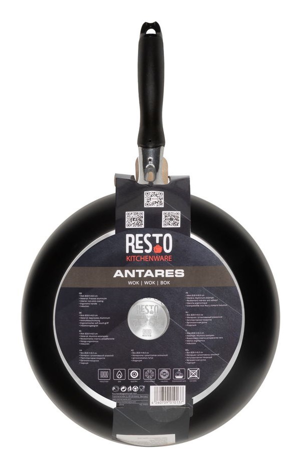 Resto Kitchenware 93602 patelnia Wok/Patelnia do mieszania Okrągły - obrazek 8