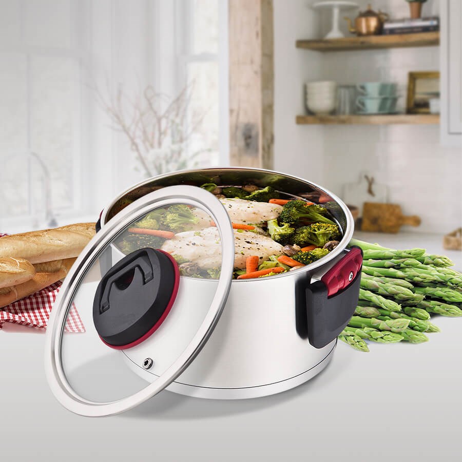 Garnek ze skład.uszami+pokrywka MR-3530-22 4,2L - obrazek 8