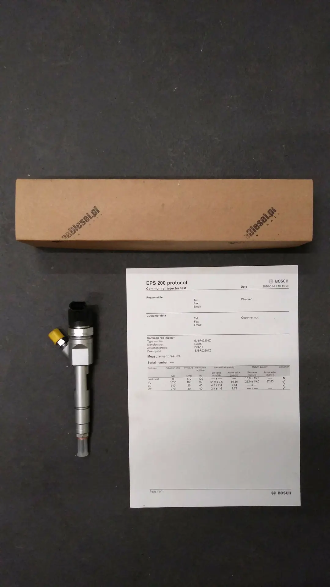 Wtryskiwacz Vauxhall Vivaro 1.6 - 0445110569