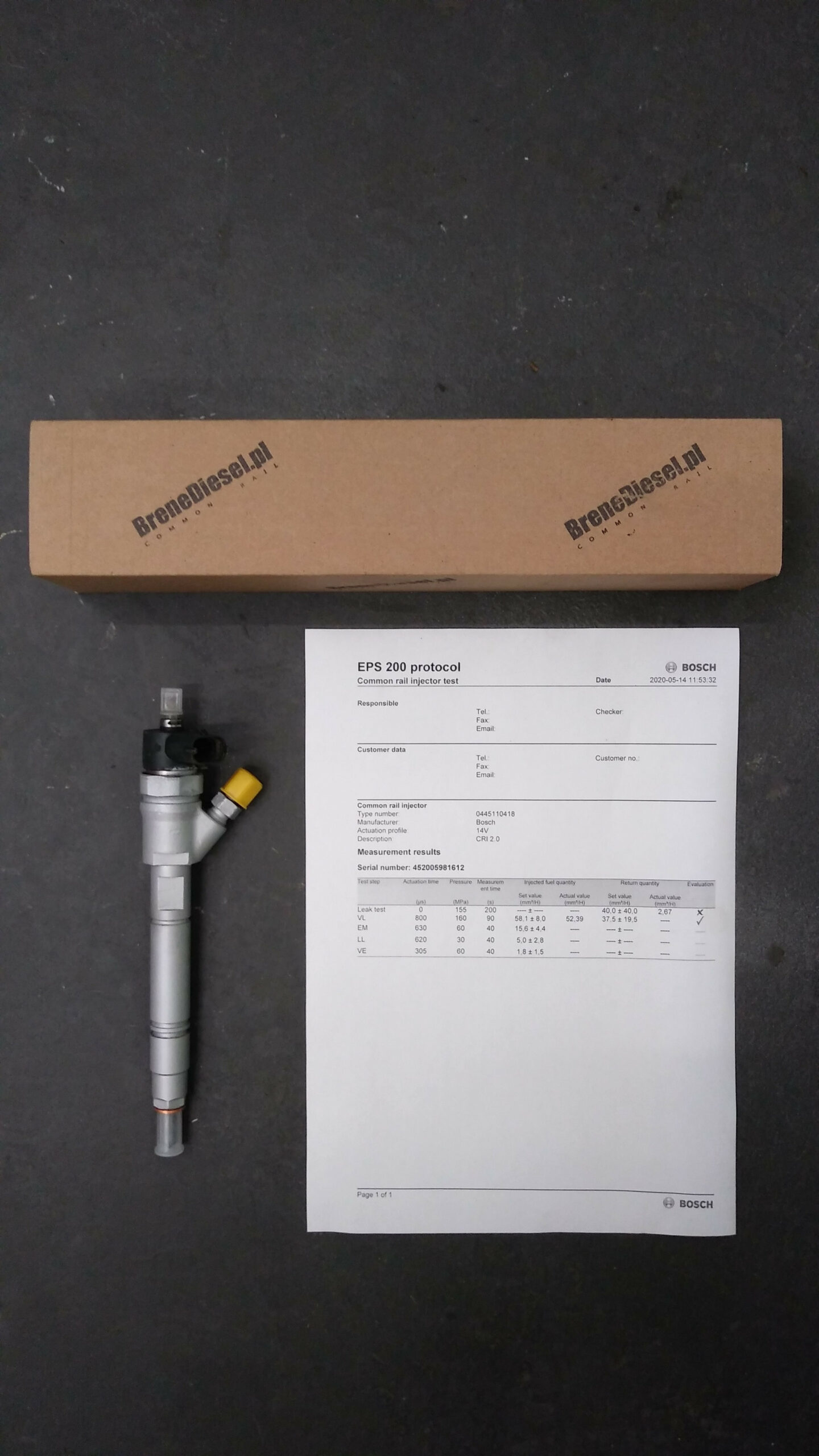 Wtryskiwacz 0445110265 rdzeń - obrazek 3