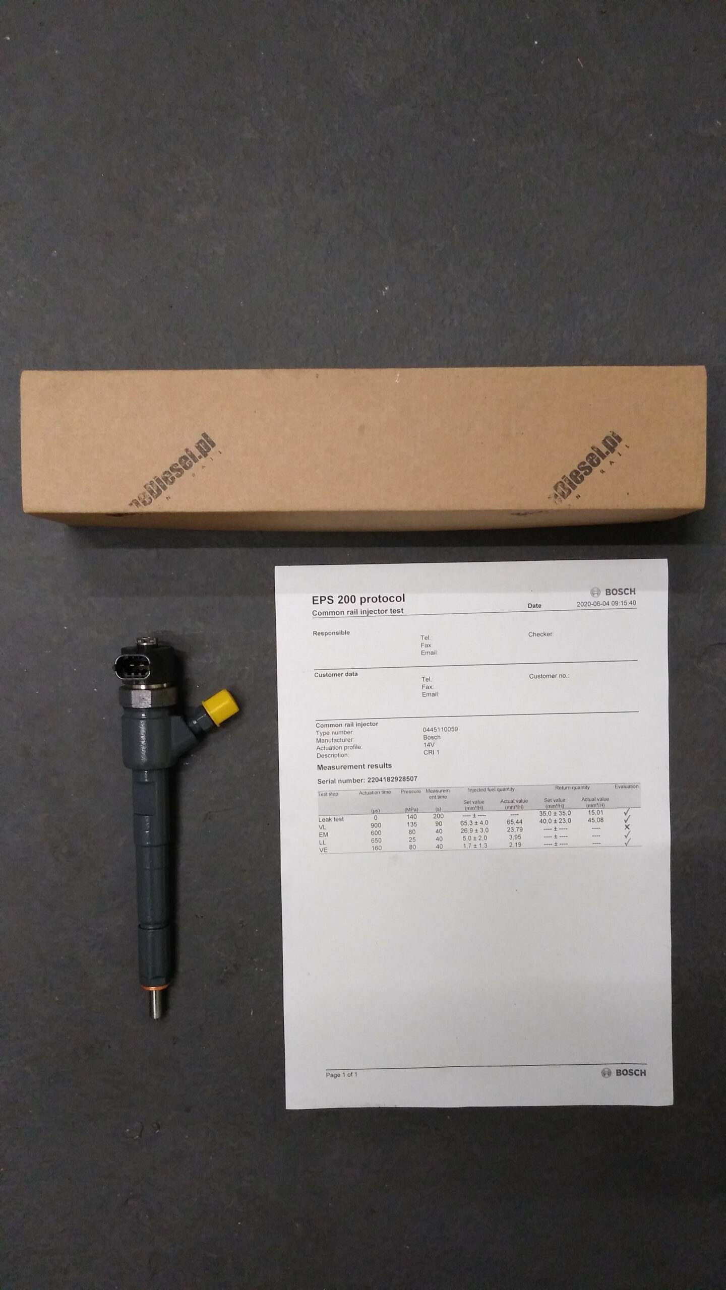 Wtryskiwacz Fiat Doblo 1.3 JTD - 0445110183