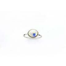 PIERŚCIONEK KRYSZTAŁEK SWAROVSKI STAL PLATEROWANA BIAŁYM ZŁOTEM PST456, Rozmiar pierścionków: US6 EU11