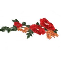 KOMPLET NASZYWKI KWIATY HAFT 2 SZT H43