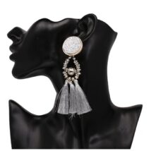 KOLCZYKI CHWOSTY SREBRNE K851S