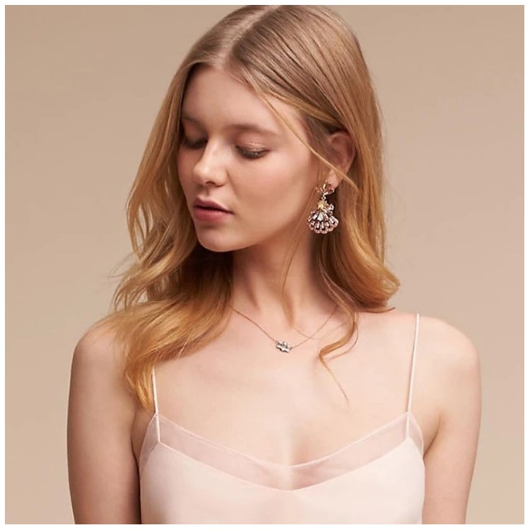 Kolczyki wiszące dżetowe zdobione K1013 - obrazek 3