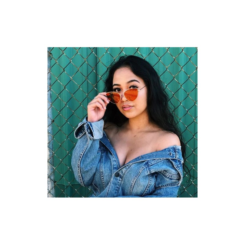 Okulary przeciwsłoneczne OVL kocie pomarańcz OK179WZ4 - obrazek 3