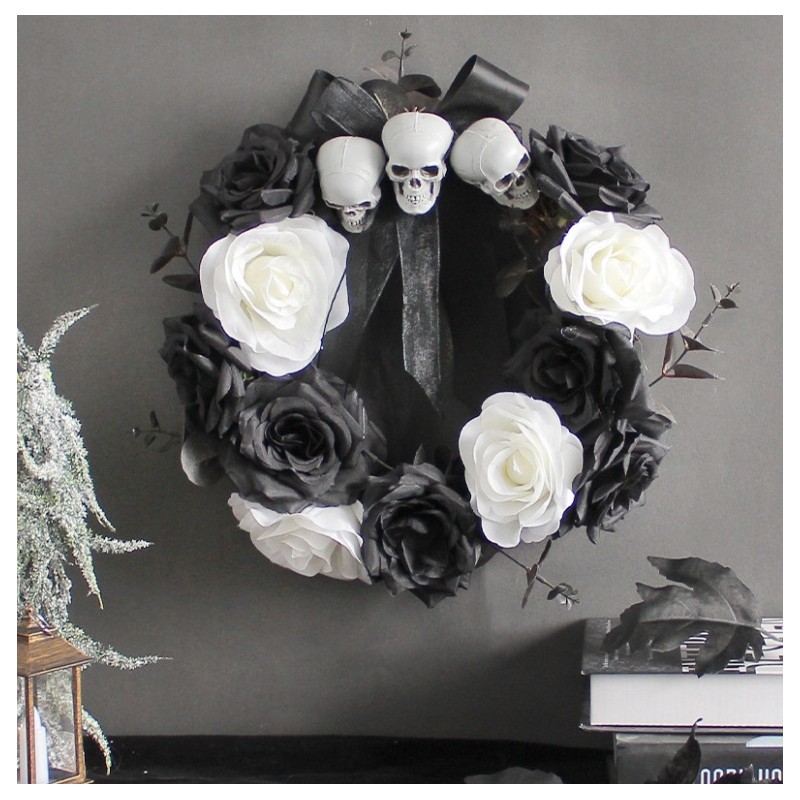 Ozdobna wiązanka na drzwi/stół HALLOWEEN WSN01 - obrazek 3