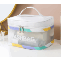 Kosmetyczka rozkładana WASHBAG kuferek krem KS75