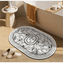 Dywanik łazienkowy wycieraczka kwiatowa vintage 60×90 cm LIFE DYW06