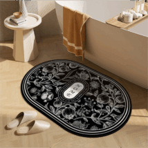 Dywanik łazienkowy wycieraczka kwiatowa vintage 60×90 cm DYW07