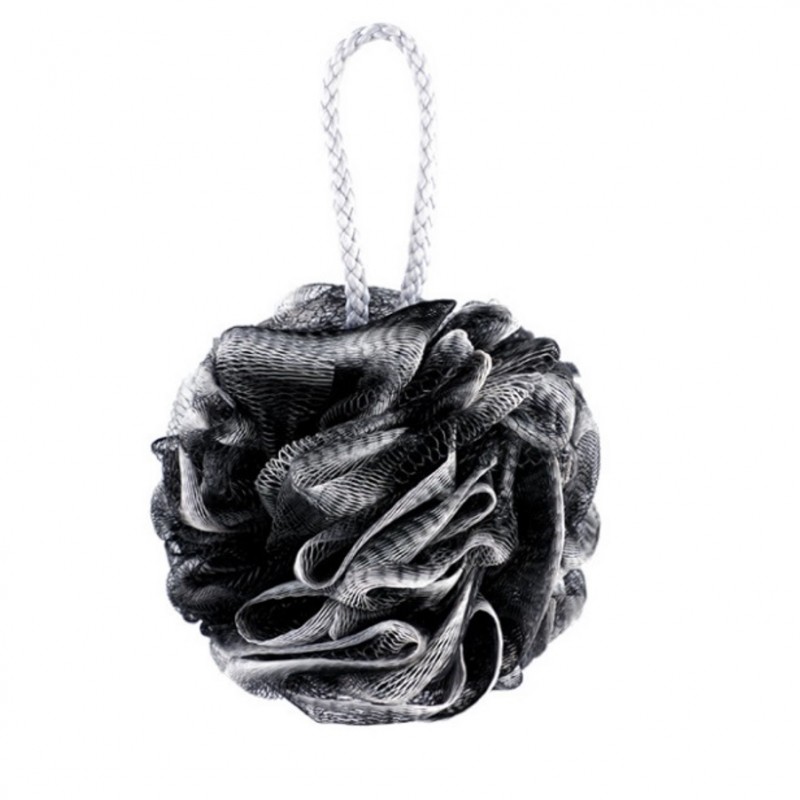 Szczotka gąbka do mycia ciała na mokro XL 14 cm falbanki GB01CZ - obrazek 3