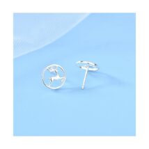 KOLCZYKI SREBRO 925 RODOWANE MINI KST1839