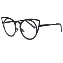 OKULARY "ROYAL CAT EYES" – CZARNE ZERÓWKI OK70WZ7