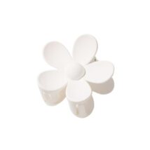 Spinka do włosów klamra XL kwiat biała 7×7,5 cm SP152B