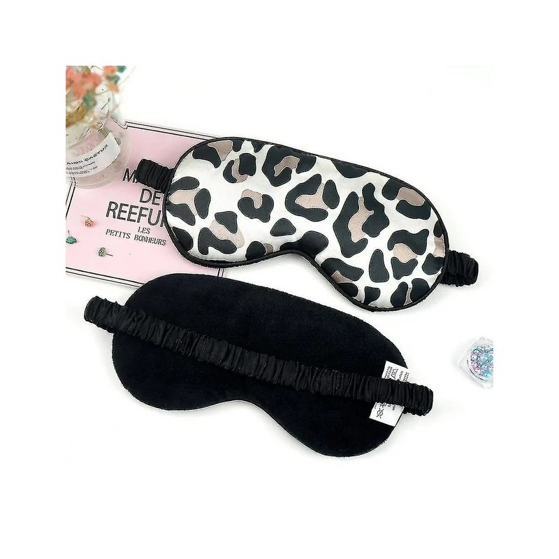 Maska na oczy do spania Panterka Satynowa OPK21 - obrazek 3