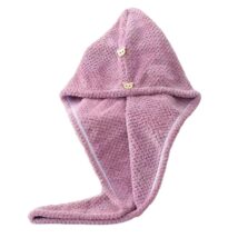 Ręcznik kapturek do włosów beżowy 65 x 25 cm REC52WZ3