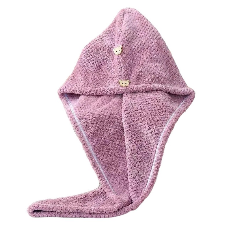 Ręcznik kapturek do włosów beżowy 65 x 25 cm REC52WZ3